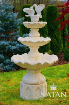 Zierbrunnen Springbrunnen Skulptur Brunnen Deko Garten Fontaine Teich Neu 167cm